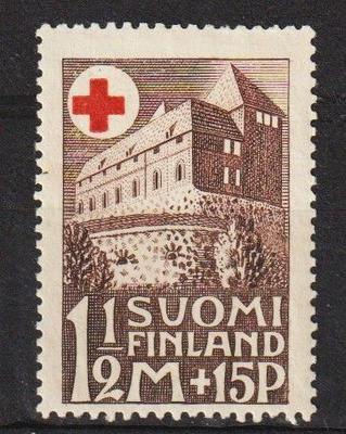 1931 1Mk+15p Punaisen ristin merkki leimaamattomana