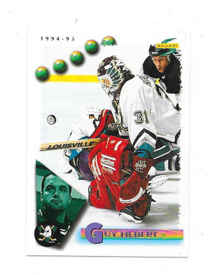 1994-95 Score #42 Guy Hebert Anaheim Mighty Ducks MV