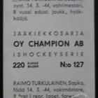 Raimo Turkulainen Sapko Champion 1966 - pikkukuva 2