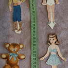 Paperinuket lapset ja nalle 1940-50-luku - pikkukuva 2
