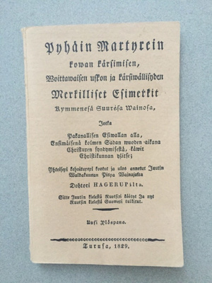Pyhäin Martyrein kovan kärsimisen..
