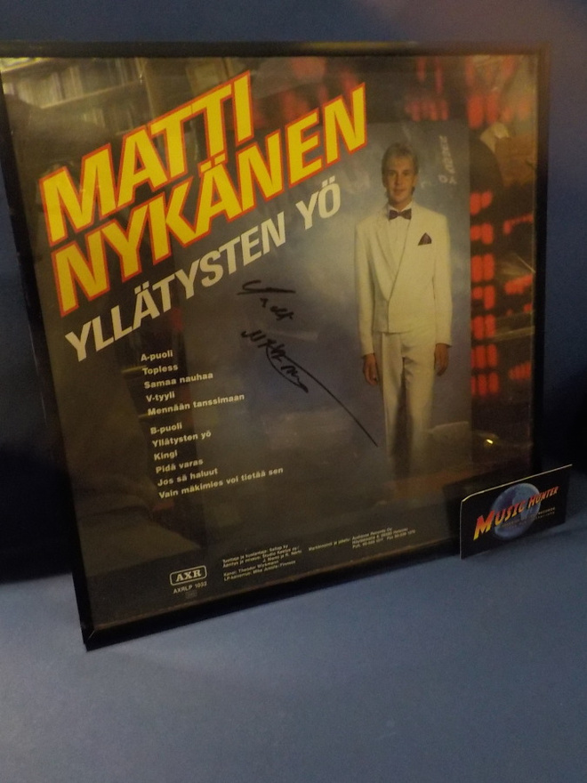 MATTI NYKÄNEN - YLLÄTYSTEN YÖ LP TAULU NIMMARILLA