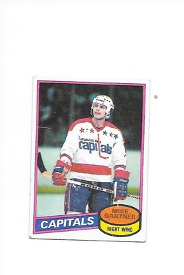 1980-81 Topps #195 Mike Gartner Washington Capitals RC