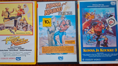 Konna ja koukku 1–3 VHS-trilogia (Esselte Video / FI-tekstit