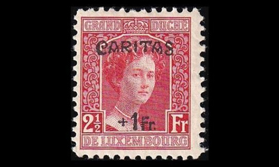 Luxemburg 150 ** Adelheid Caritas 2½ + 1 Fr (1924)