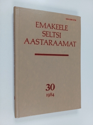 Emakeele seltsi aastaraamat 30