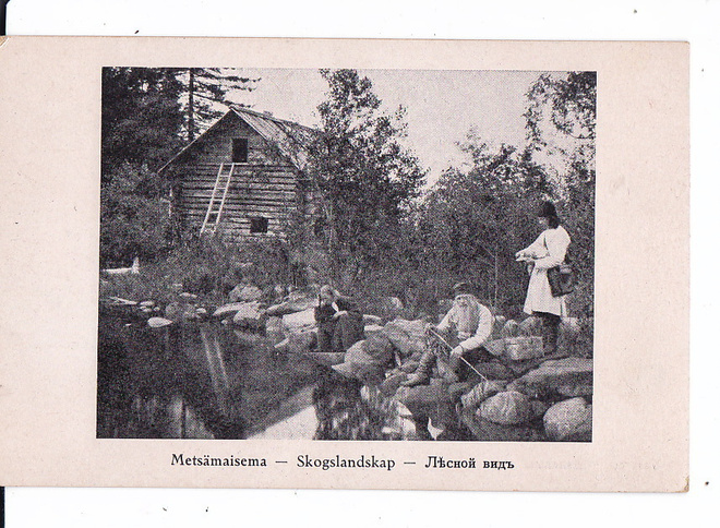 VANHA Postikortti Valamo Luov. Alue 1900-l