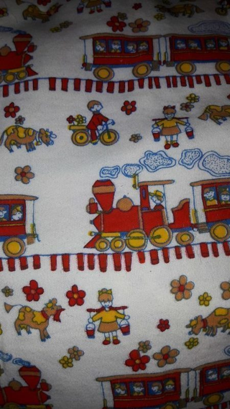 Ompeluun: tosi retro lastenkangas , joustaa