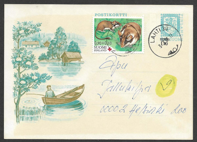 Postilähetys - Pu.risti (LAPE 911) Lahti 30 3.3.1986