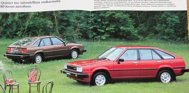 1980 Honda Quintet esite - suom - KUIN UUSI