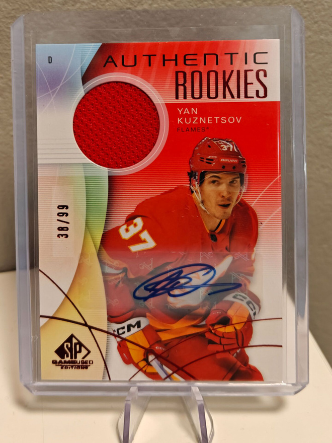 2024-25 SP Game Used Jersey Auto Yan Kuznetsov /99
