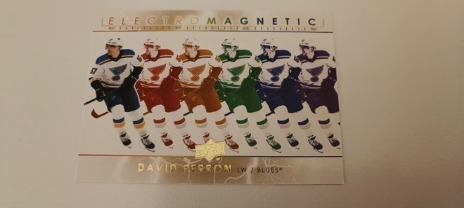 2021-22 UD Series 1 Electro Magnetic Card EM-4 David Perron