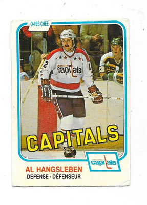 1981-82 OPC #354 Al Hangsleben Washington Capitals
