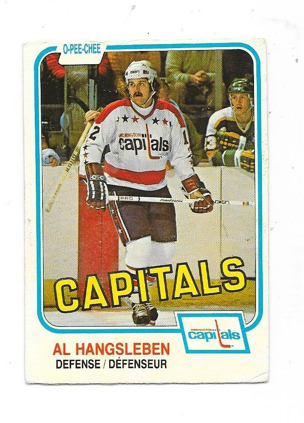 1981-82 OPC #354 Al Hangsleben Washington Capitals
