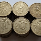 20 mk, v. -54 II, -55,-56, yht 60 kpl, circ - pikkukuva 1