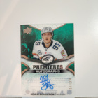 2018-19 UD Ice Premieres Autographs #IPA-HB Henrik Borgstrom - pikkukuva 1
