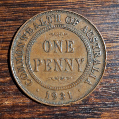 AUSTRALIA ONE PENNY 1931