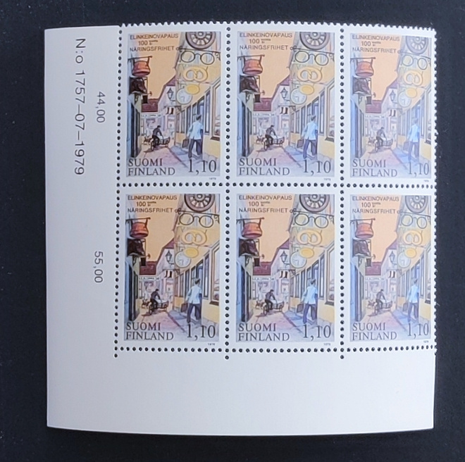 1979 Elinkeinovapaus numerokuusilo **