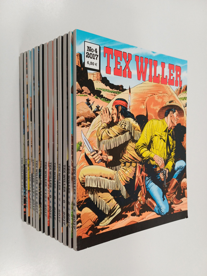 Tex Willer vuosikerta 2017 (puuttuu nrot 1, 2 ja 3)