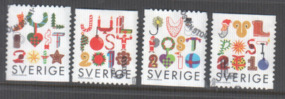 Ruotsi 2010 Joulu leimattuna.