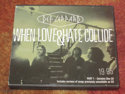 DEF LEPPARD - WHEN LOVE & HATE COLLIDE - CD SINGLE