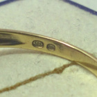 14 k kultainen timanttisormus 0,10 ct, koko 17,2, GHK, 585 - pikkukuva 4