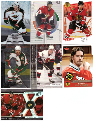 7 x MARTIN HAVLAT Blackhawks, Senators, Wild