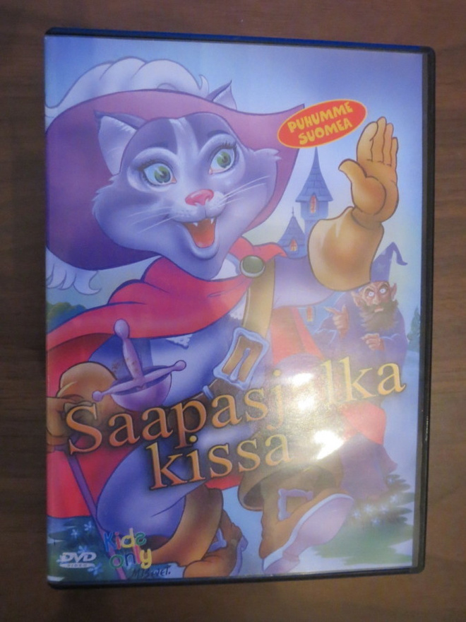 Saapasjalkakissa (piirretty) DVD