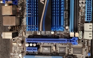Asus E35M1-M emolevy, sisältää prosessorin