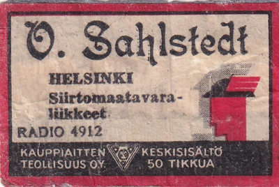 Helsinki, O. Sahlstedt Radio 4912    s10/3