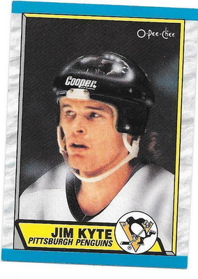 1989-90 OPC #295 Jim Kyte Pittsburgh Penguins gooni