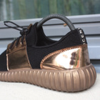 Sneakers 40 vapaa-ajan kenkä lenkkari musta kulta tehosteet - pikkukuva 3