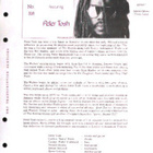 PETER TOSH in Concert 318; BBC Transcription services - pikkukuva 3