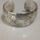 Vintage desing hopea rannekoru rannerengas NRJ Sterling - pikkukuva 2