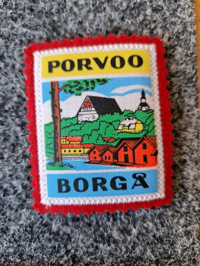 Porvoo vintage kangasmerkki