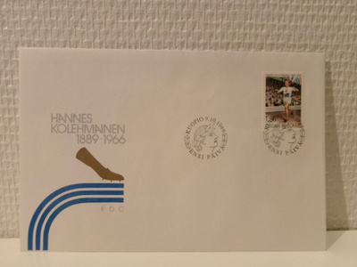 FDC- ensipäiväkuori - Hannes Kolehmainen - 1989