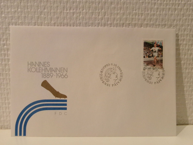 FDC- ensipäiväkuori - Hannes Kolehmainen - 1989