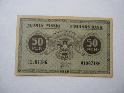 50 penniä 1918