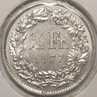 Switzerland. 1/2 franc 1977. - pikkukuva 2