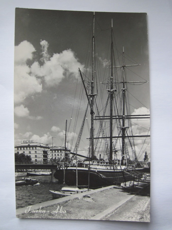 VANHA Postikortti Turku Laiva 1930-luku