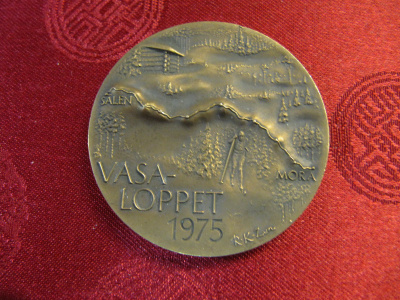 Vasaloppet 1975 mitali /Rune Karlzon.