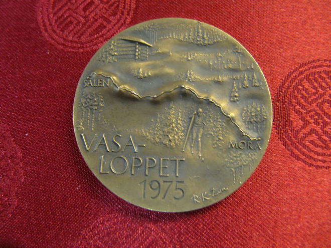 Vasaloppet 1975 mitali /Rune Karlzon.