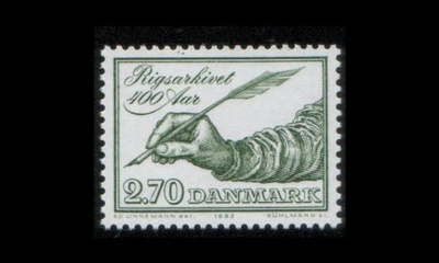 Tanska 758 ** Valtionarkisto 400v (1982)