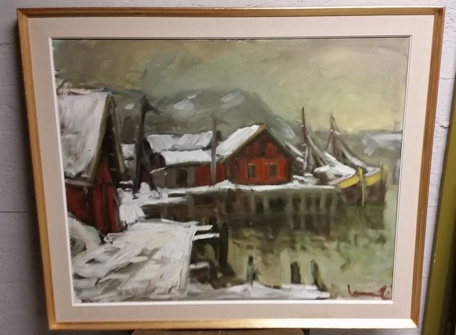 Olavi Laine "Lökholmenin kalastajasatama"