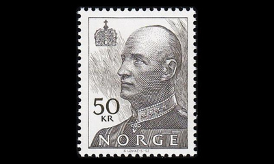 Norja 1100Cx ** Käyttösarja Harald 50 Kr (13¼:13) (1992)