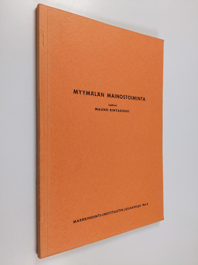 Mauno Rintakoski : Myymälän mainostoiminta