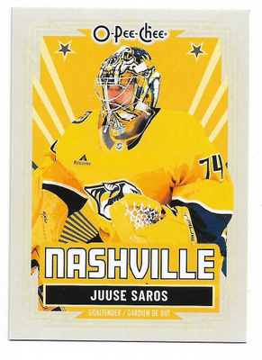 2025-26 O-Pee-Chee Retro #63 Juuse Saros