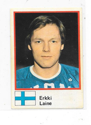 1982 Semic MM-Tarra #43 Erkki Lainen , Suomi & Pelicans