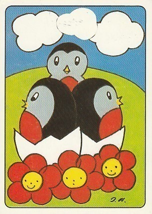 Postikortti, Eläinaihe, eläimet ,lintu / linnut