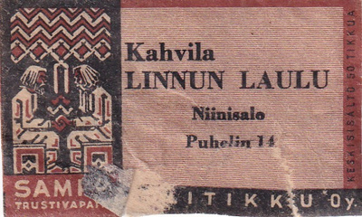 Niinisalo, Kahvila Linnun laulu, Sampo, Kalevala     5/16
